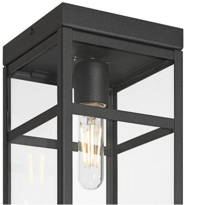 John Timberland San Lucas 10 1/4" High Sand Black Outdoor Flushmount Ceiling Light
