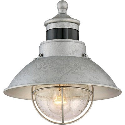  John Timberland Modern Industrial Outdoor Barn Lights Set Of 2 Metal Dusk To Dawn Motion Sensor Gooseneck 9" Clear Glass Exterior