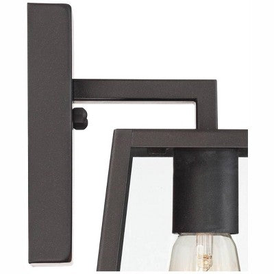  John Timberland Arrington Modern Outdoor Wall Light Fixture Mystic Black 10 3/4" Clear Glass For Post Exterior Barn Deck House Porch Yard Posts Patio