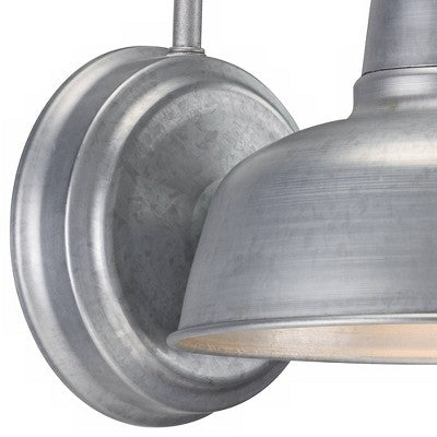  John Timberland Rustic Outdoor Wall Light Fixture Urban Barn Galvanized 11 1/4" Sconce For House Farmhouse Deck Porch Patio
