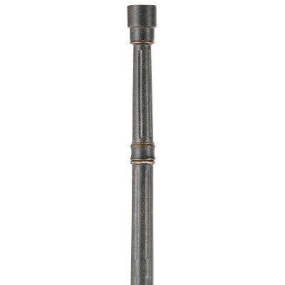  John Timberland Hepworth Vintage Rustic Outdoor Post Light And Cap Base Veranda Bronze 76 3/4" For Post Exterior Barn Deck House Porch Yard Patio Home
