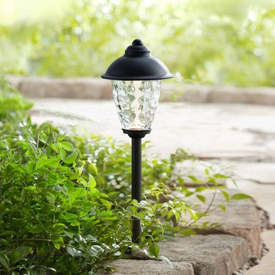  John Timberland Concord Black Finish Low Voltage 18" High LED Landscape Light