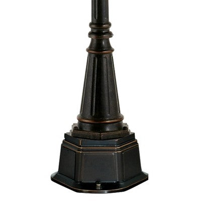  John Timberland Outdoor Post Light Veranda Bronze 102" 4-Light Street Lantern Champagne Hammered Glass For Exterior Garden Yard