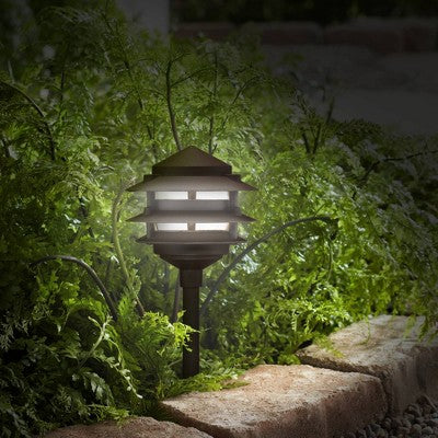  John Timberland Pagoda-Spotlight Bronze 8-Piece LED Landscape Light Kit Set
