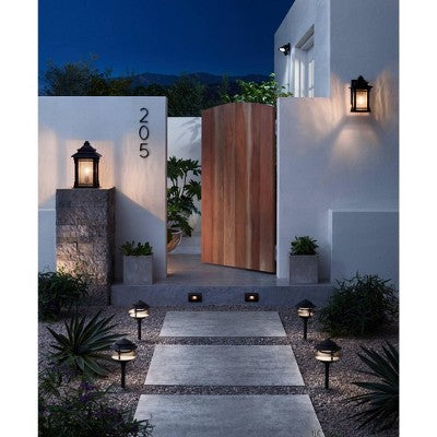  John Timberland Three-Tier Pagoda 11" High Bronze LED Landscape Path Light