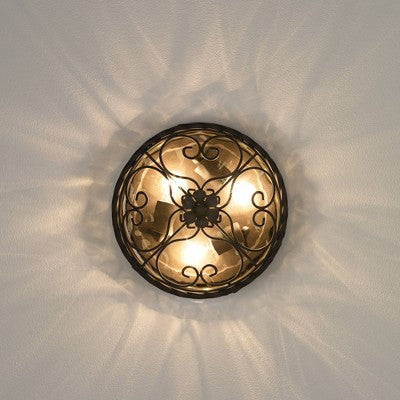  John Timberland Casa Seville Rustic Farmhouse Flush Mount Outdoor Ceiling Light Fixture Dark Walnut 4 1/2" Champagne Water Glass For Post Exterior