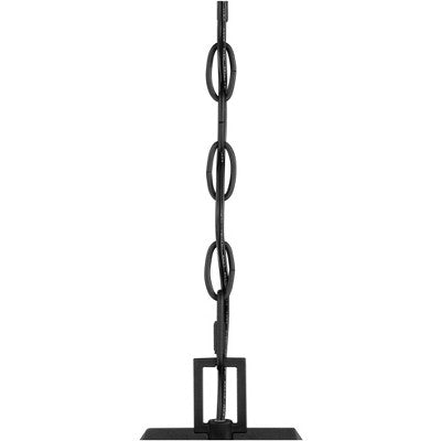  John Timberland Eastcrest Modern Outdoor Hanging Light Textured Black 21 1/2" Clear Glass For Post Exterior Barn Deck House Porch Yard Patio Outside