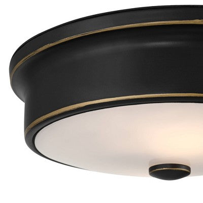  John Timberland Aabria 11 3/4" Wide High Modern Outdoor Flush-Mount Light Fixture Ceilng Porch House Weatherproof Matte Black Metal Glass Shade