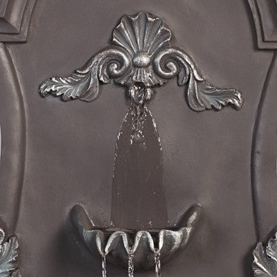  John Timberland Tivoli Grey Ornate Rustic Outdoor 2 Tier Outdoor Wall Water Fountain 33" For Yard Backyard Garden Patio Home Deck Porch House Exterior