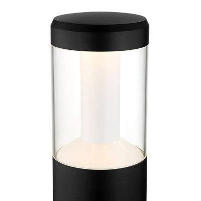  John Timberland Jackson 20" High Black LED Landscape Bollards Set Of 2