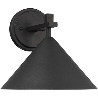  John Timberland Apex 9 3/4" High Modern Outdoor Wall Light Fixture Mount Porch House Exterior Dark Sky Weatherproof Textured Black Finish Metal