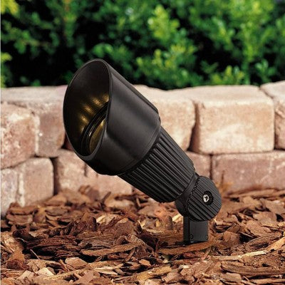  John Timberland 2 Pack Of Hooded Black 7 1/2" High LED Landscape Spotlights