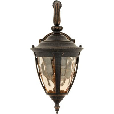  John Timberland Rustic Industrial Outdoor Wall Light Fixture Bronze Metal 13 1/2" Glass Wet Rated For Exterior House Patio Home