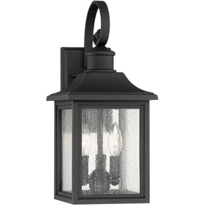  John Timberland Moray Bay Mission Outdoor Wall Light Fixture Black 17 3/4" Clear Seedy Glass For Post Exterior Barn Deck House Porch Yard Posts Patio