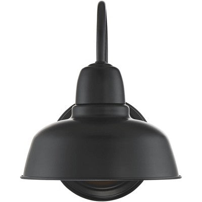  John Timberland Urban Barn Rustic Industrial Farmhouse Outdoor Wall Light Fixtures Set Of 2 Black Gooseneck Arm 11 1/4" For Post Exterior Barn Deck