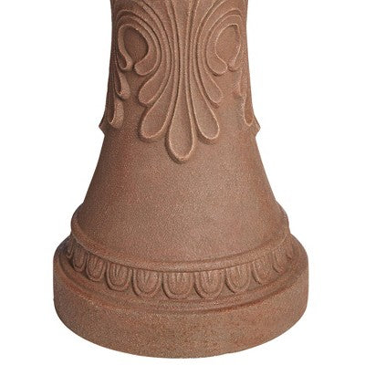 Santa Cruz 45 3/4" High Large Italian Outdoor Decor Faux Stone Floor Fountain With Light LED 3-Tier Outside Garden Patio Yard