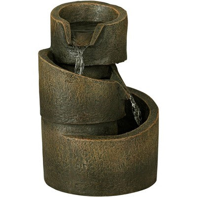  John Timberland Rustic Modern Zen Indoor Tabletop Water Fountain 9 3/4" High Cascading Table Desk Office Home Bedroom Relaxation
