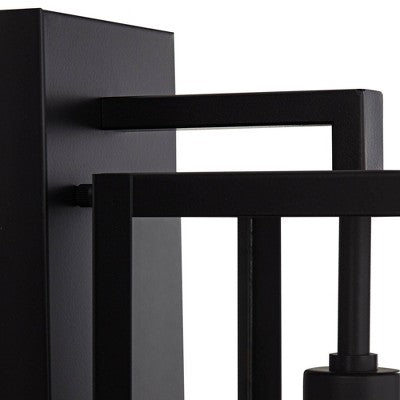  John Timberland Titan Modern Outdoor Wall Light Fixture Mystic Black 17" Clear Glass For Post Exterior Barn Deck House Porch Yard Patio Home Outside