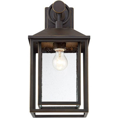  John Timberland Califa Mission Outdoor Wall Light Fixture Bronze 18" Clear Textured Glass For Post Exterior Barn Deck House Porch Yard Posts Patio