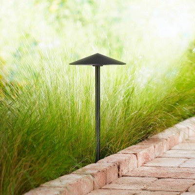  John Timberland Chesapeake 21 1/2"H Black LED Landscape Path Lights Set Of 2