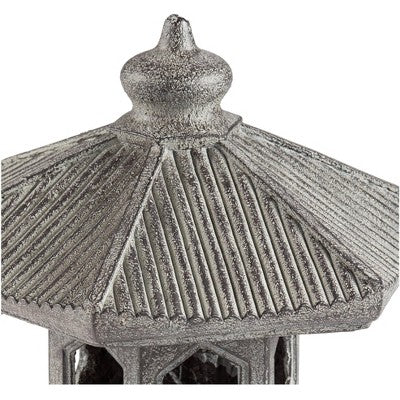  John Timberland Pagoda Statue Sculpture Garden Decor Indoor Outdoor Front Porch Patio Yard Outside Home Balcony Old Faux Stone Finish 16 1/2" Tall