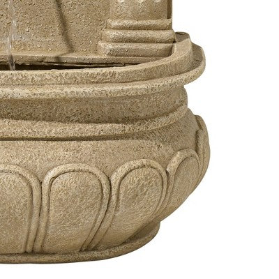  John Timberland Lion Face Rustic Outdoor Wall Water Fountain 31" Regal For Yard Garden Patio Home Deck Porch House Exterior Balcony Roof Relaxation