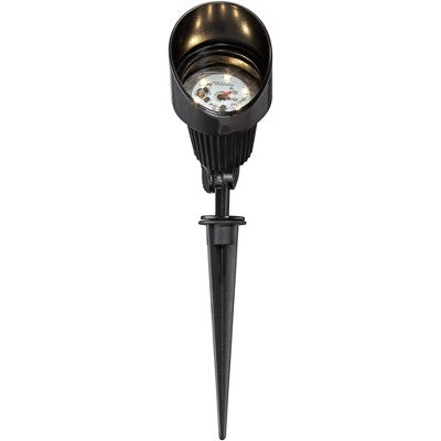  John Timberland 2 Pack Of Hooded Black 7 1/2" High LED Landscape Spotlights
