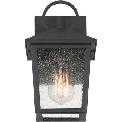  John Timberland Westmont 10 1/2" High Modern Outdoor Wall Light Fixture Mount Porch House Exterior Set Of 2 Sand Black Aluminum Seeded Glass Shade