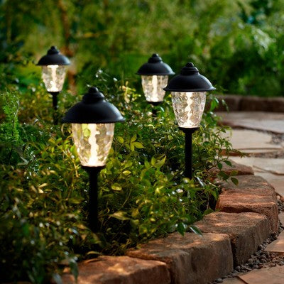  John Timberland Concord Black 18" High LED Landscape Path Lights Set Of 2
