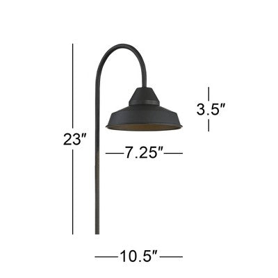 John Timberland Westley 23" High Black LED Landscape Path Light