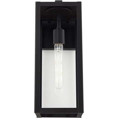  John Timberland Titan Modern Outdoor Wall Light Fixture Mystic Black 17" Clear Glass For Post Exterior Barn Deck House Porch Yard Patio Home Outside