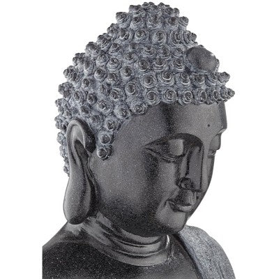  John Timberland Sitting Buddha Zen Outdoor Water Fountain With LED Light 28" For Yard Garden Patio Deck Porch House Exterior Balcony Meditation