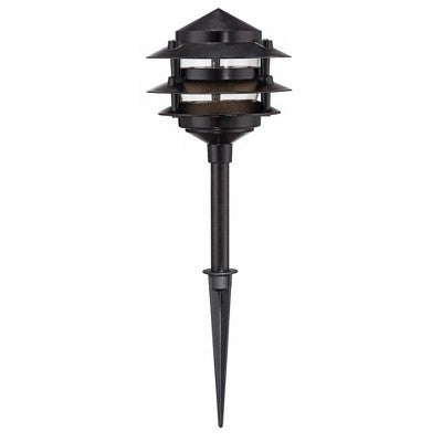  John Timberland Pagoda Black 10-Piece Outdoor LED Landscape Lighting Set