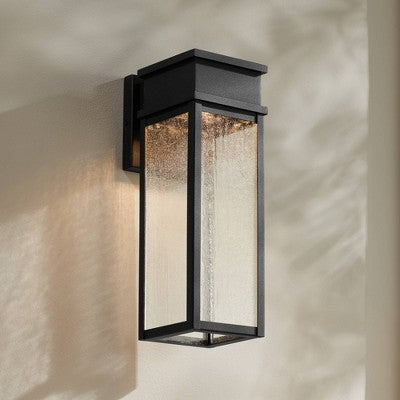  John Timberland Sintef 14 1/4" Sand Black LED Outdoor Lights Set Of 2