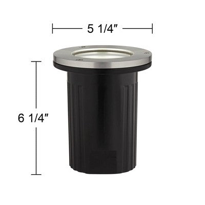  John Timberland 5 1/4" Low Voltage 9-Watt In-Ground LED Light