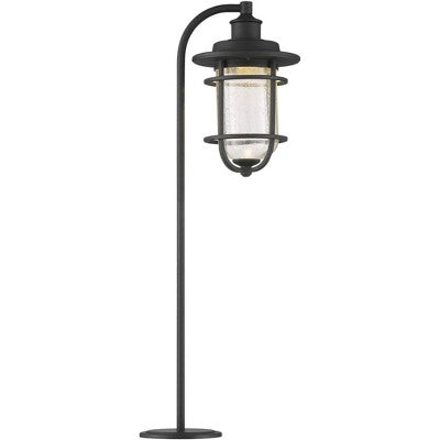  John Timberland Markham 26 1/2" High Textured Black LED Path Lights Set Of 2