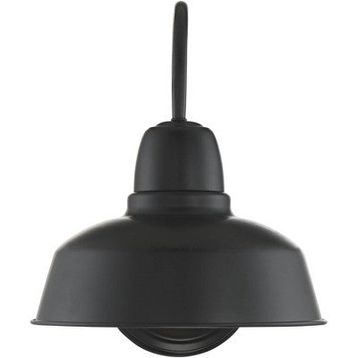  John Timberland Rustic Industrial Farmhouse Outdoor Barn Light Fixture Black Gooseneck Arm 13" For Exterior Barn Deck House Porch Yard Patio Outside