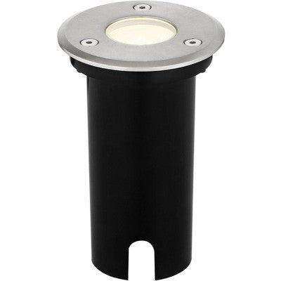  John Timberland Lincoln 4 1/2" High Black LED In-Ground Lights Set Of 2