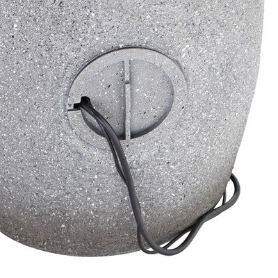  Four Bowls 32" High Large Zen Modern Indoor Outdoor Decor Gray Faux Stone Floor Fountain With Light LED Cascading Outside Garden