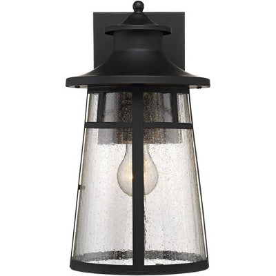  John Timberland Clement Mission Outdoor Wall Light Fixtures Set Of 2 Cast Iron Black 15" Clear Seedy Glass For Post Exterior Barn Deck House Porch