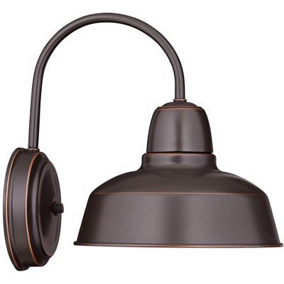 John Timberland Rustic Farmhouse Outdoor Wall Light Fixture Urban Barn Oil Rubbed Bronze Steel 13" For Exterior House Porch Patio