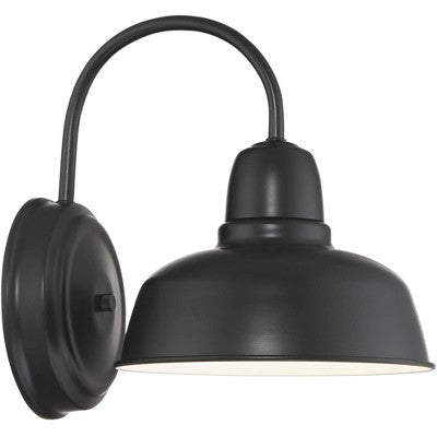  John Timberland Urban Barn Rustic Industrial Farmhouse Outdoor Wall Light Fixture Black Gooseneck Arm 11 1/4" For Post Exterior Barn Deck House Porch