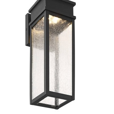  John Timberland Sintef 14 1/4" High Sand Black LED Outdoor Wall Light