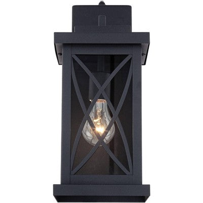  John Timberland Woodland Park Outdoor Wall Light Fixture Black Dusk To Dawn 15" Clear Glass For Post Exterior Barn Deck House Porch Yard Patio Home